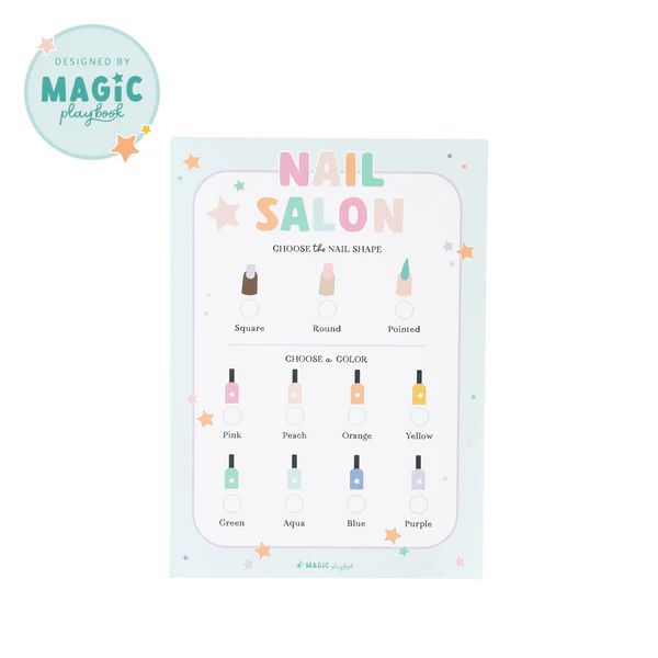 Nail Salon Pretend Play Notepad | Magic Playbook