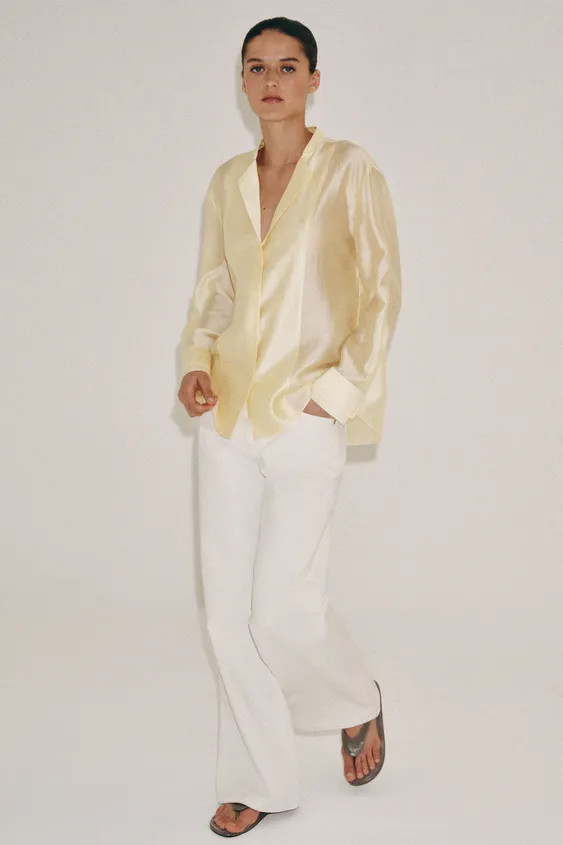 ZW COLLECTION FLOWING SHIRT | Zara US