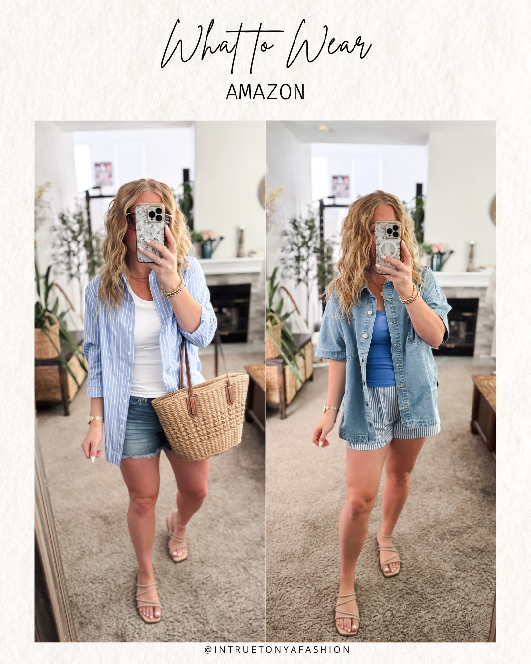 Summer outfit ideas from amazon 




Amazon outfits, summer outfit inspo, outfit ideas, casual outfits amazon, amazon outfits every day, outfit ideas 2026, summer outfits, late summer outfits Amazon, button down shirt, short sleeve denim jacket, striped shorts,

#LTKootd #LTKSaleAlert #LTKPetite
