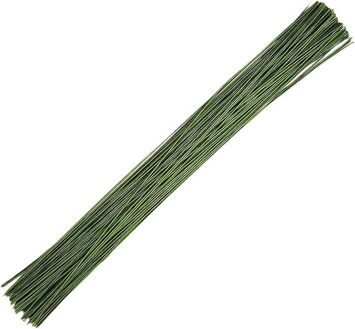 18 Gauge Green Floral Stem Wire 15 inch, 50/Package | Amazon (US)