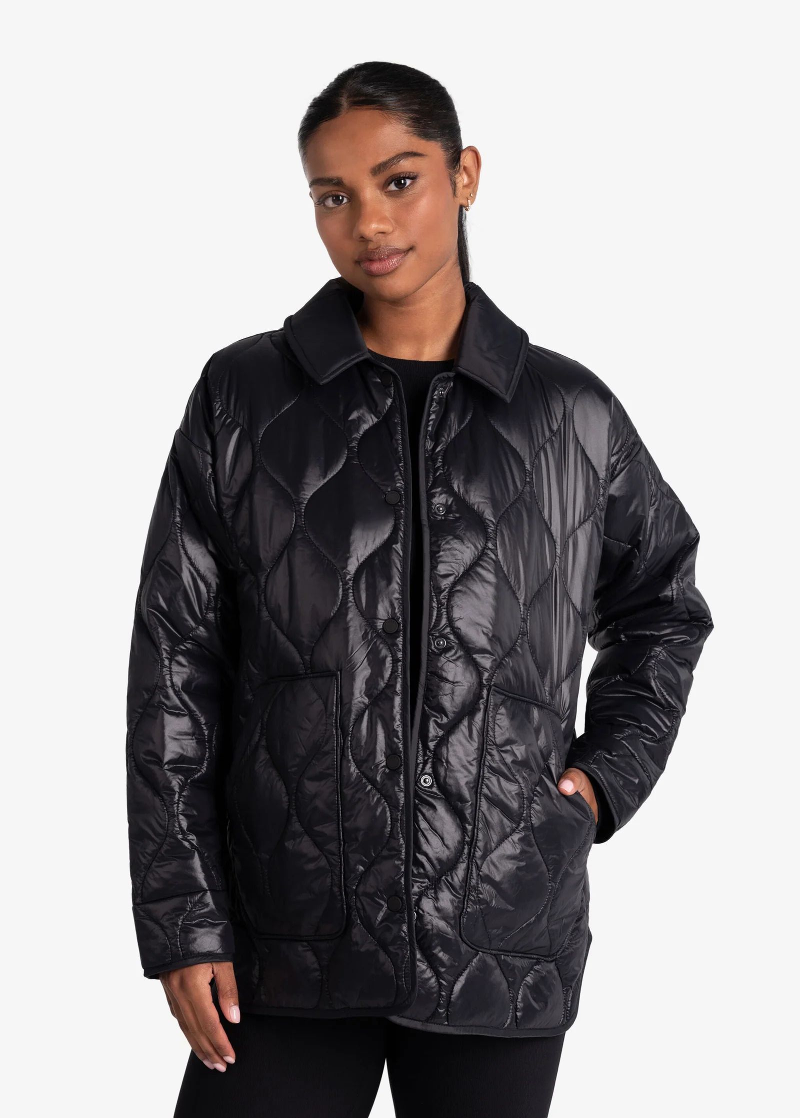 The Shacket Oversized Jacket - Black | Lolë US