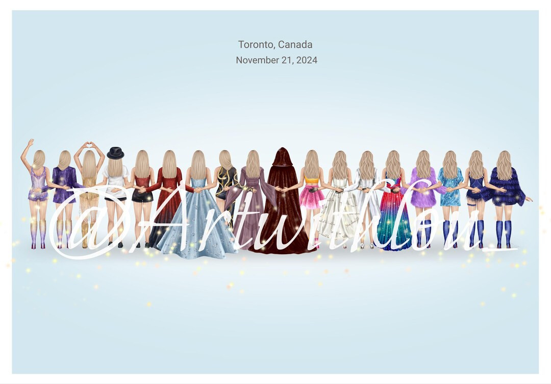 Digital Hand Drawn outfit illustration (full ) | Toronto, November 21 2024 | Etsy (US)