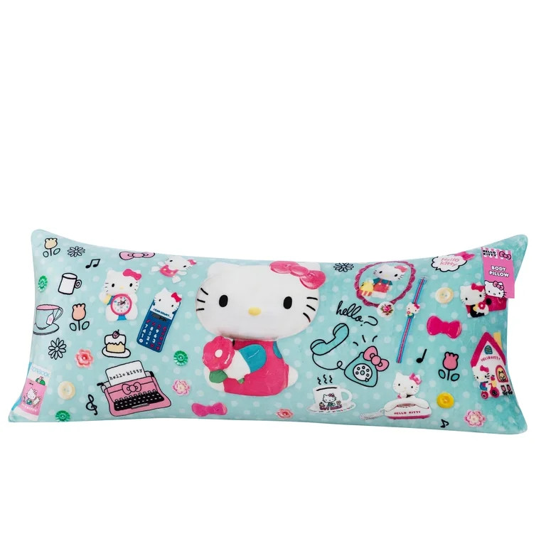 Hello Kitty Lets Go Retro 20x48 Body Pillow | Walmart (US)