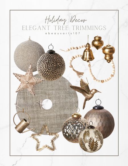Shop these beautiful tree trimmings for an elegant Christmas tree look! 

#LTKhome #LTKHoliday #LTKstyletip