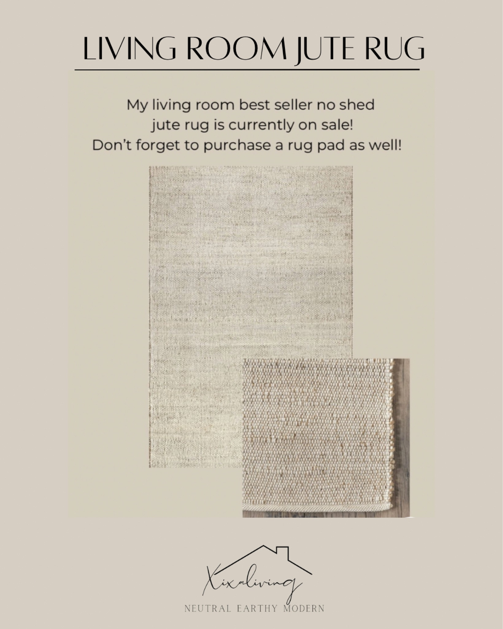 You need a rug pad! The jute rug is not padded. 