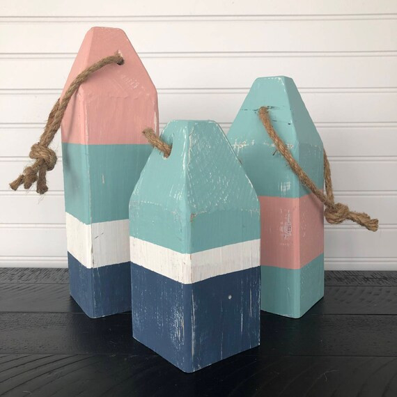 Nautical Wooden Bouys Door Stop Bookends Coastal Decor | Etsy | Etsy (US)