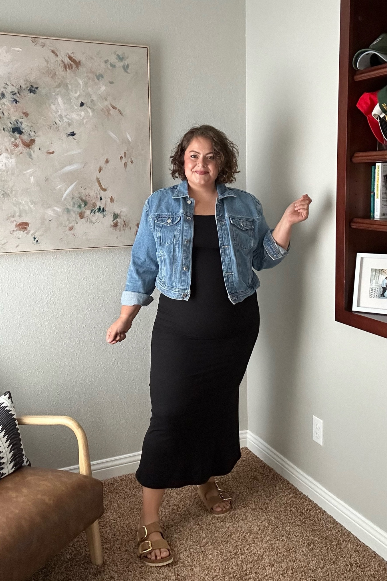 Dress 1X 
Jacket XL

#LTKPlusSize #LTKMidsize #LTKStyleTip