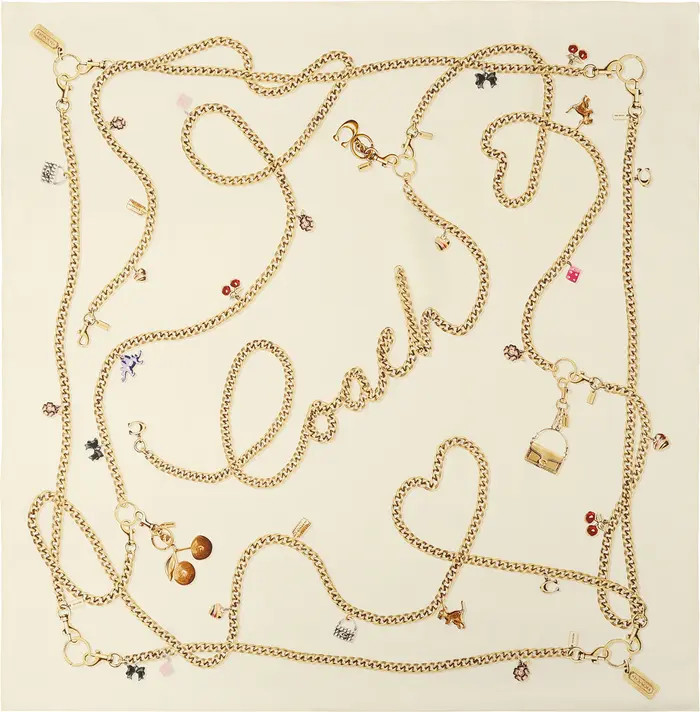COACH Charms Silk Scarf | Nordstrom | Nordstrom