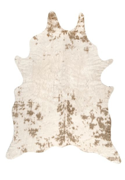 Off White Zahara Faux Cowhide Washable  Area Rug | Rugs USA