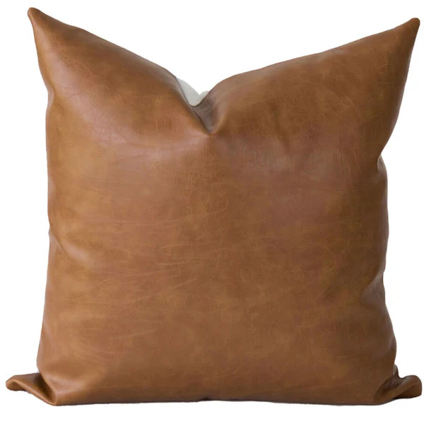 Shop Elegant Decorative Faux Leather Pillow Covers - Laurel & Blush | Laurel & Blush