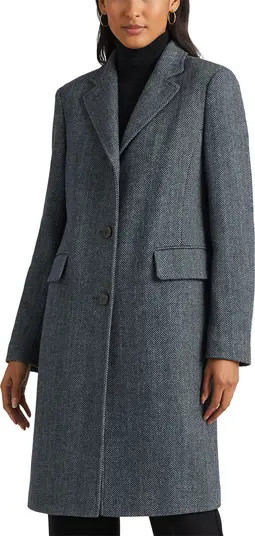 Herringbone Reefer Coat | Nordstrom