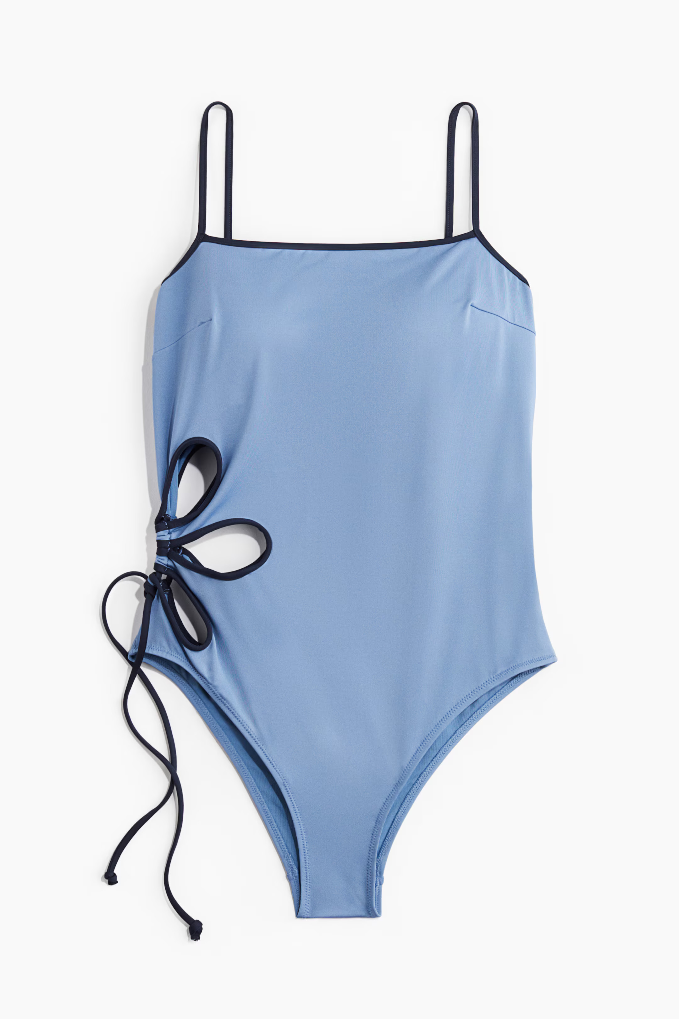 Padded-Cup Cutout Swimsuit - Light blue - Ladies | H&M US | H&M (US + CA)