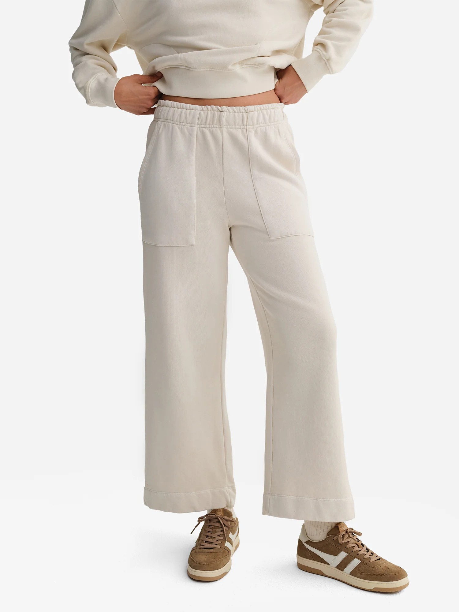 Organic Fleece Wide Leg Pant | MATE The Label