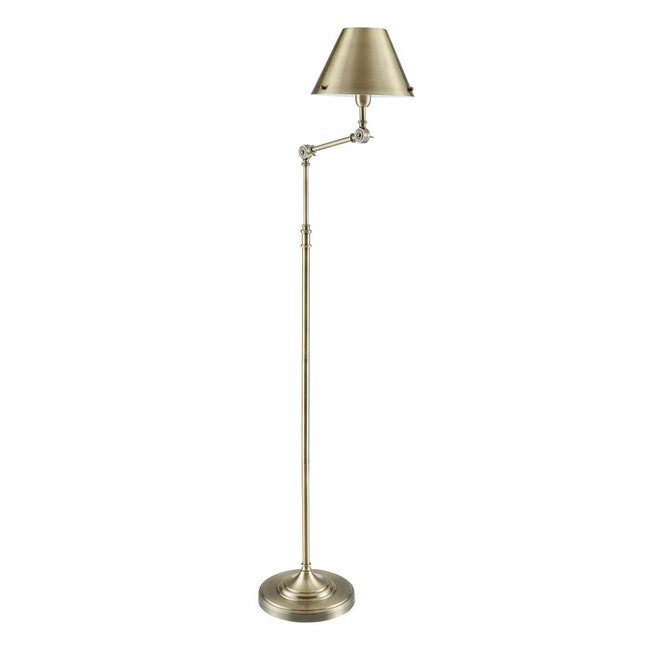 Boston Loft Furnishings Lyra 64-in Bronze Shaded Floor Lamp | Lowe's
