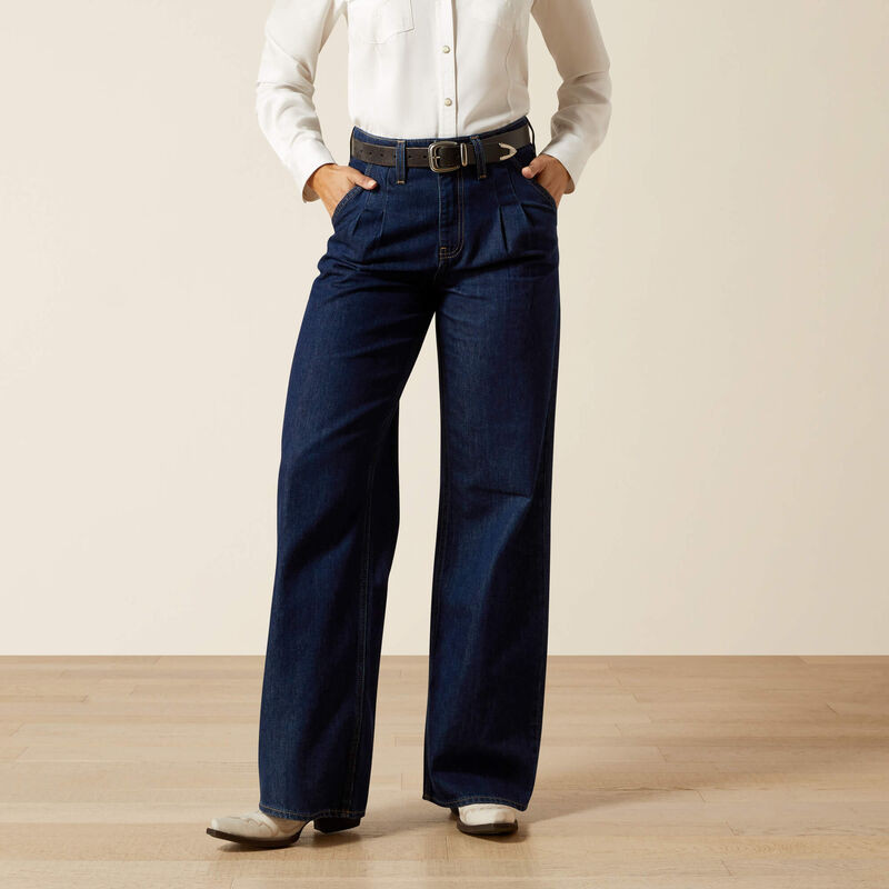 Ultra High Rise Pleated Trouser Jeans | Ariat (US)