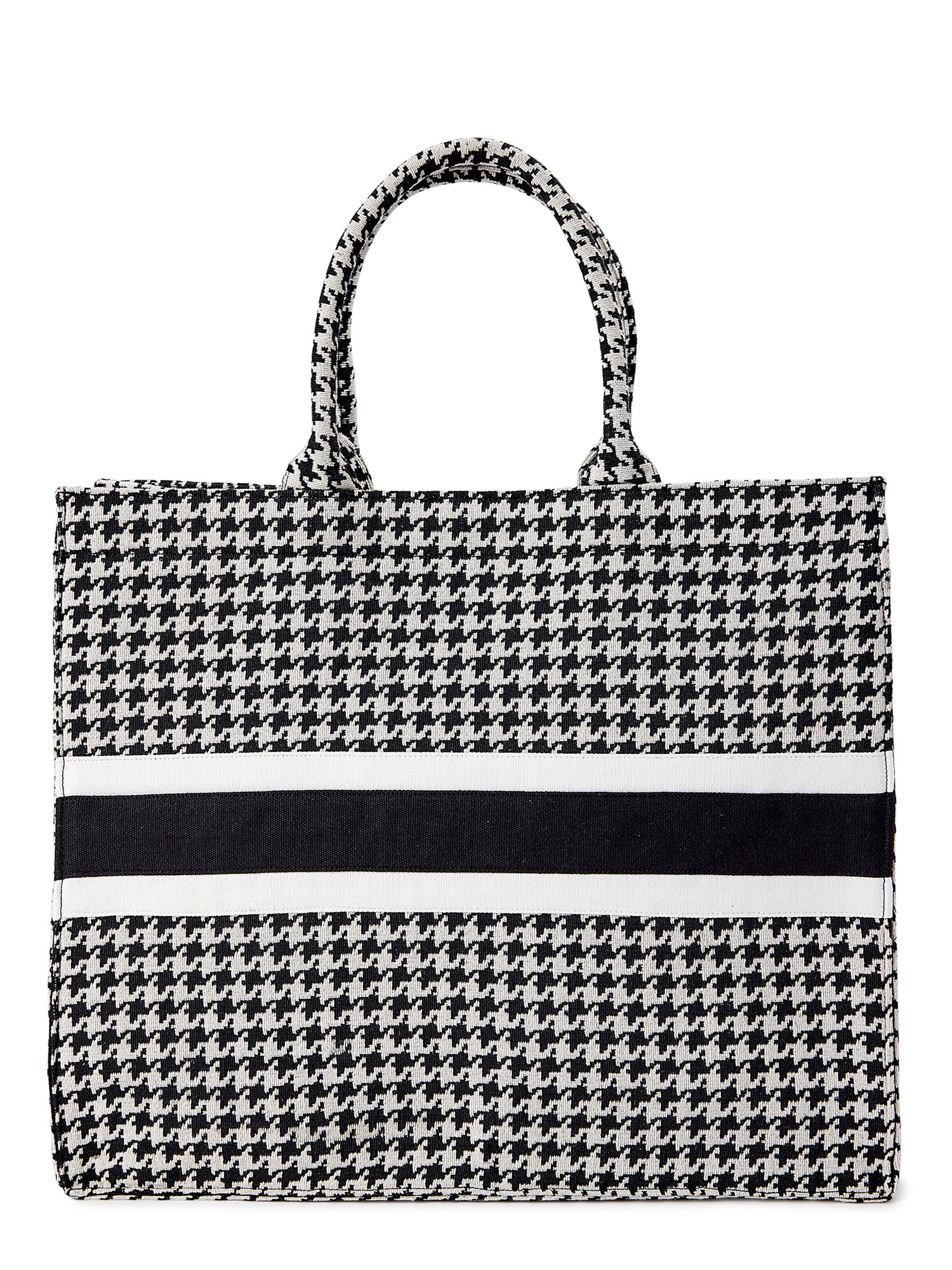 Time and Tru Women's Large Woven Tote Bag - Walmart.com | Walmart (US)