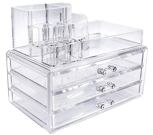 Sorbus Makeup Storage Case with 3 D rawers | QVC