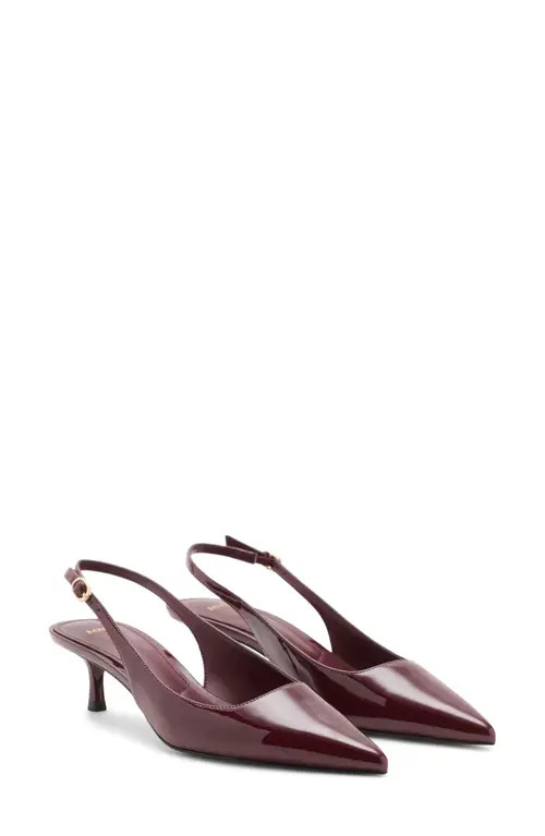 MANGO Mona Slingback Pump in Burgundy at Nordstrom, Size 7.5Us | Nordstrom