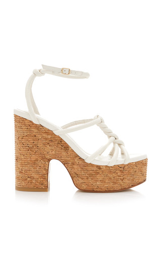 Clare Metallic Nappa Leather Platform Sandals | Moda Operandi (Global)