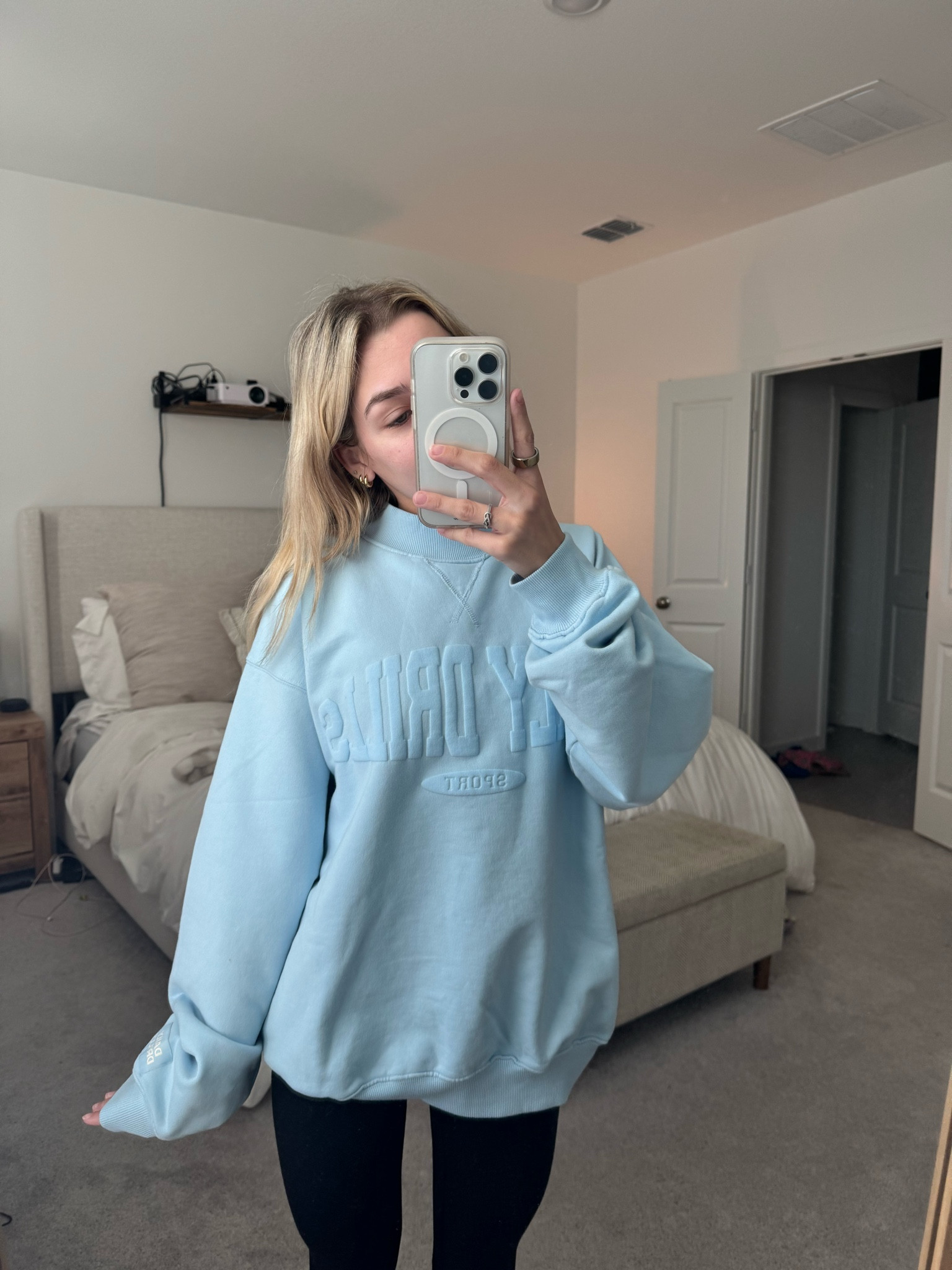 Fits oversized. Wearing an XS/S! #dailydrills