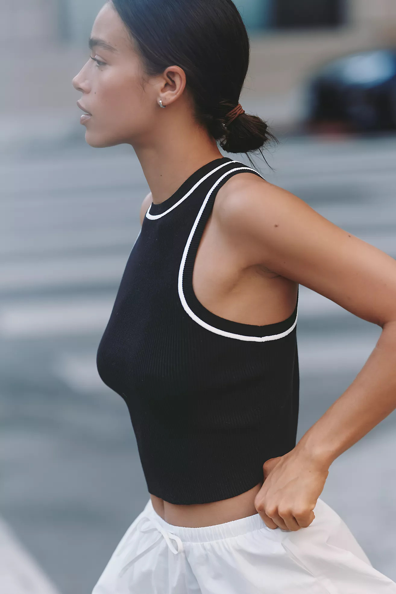 Daily Practice High-Neck Crop Top | Anthropologie (US)