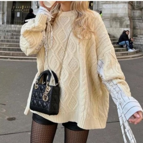 Storets Sadie Shirt Combo Knit‎ Pullover S/M | Poshmark