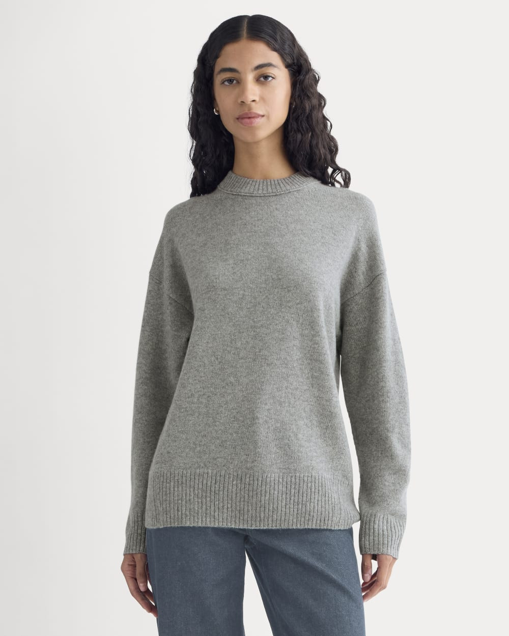 Cashmere Boyfriend Sweater | Husky Gray | Everlane