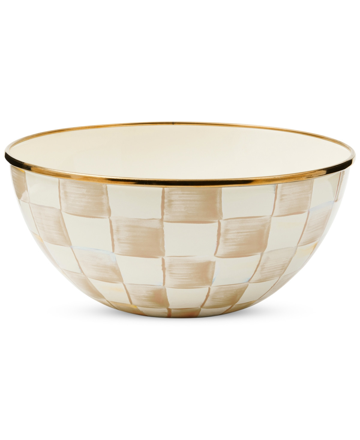 Mackenzie-Childs Mocha Check Small Everyday Bowl, 40-oz. - Mocha | Macy's