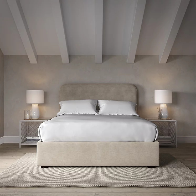 Melbury Velvet Bed – Light Leg | The White Company UK & ROW