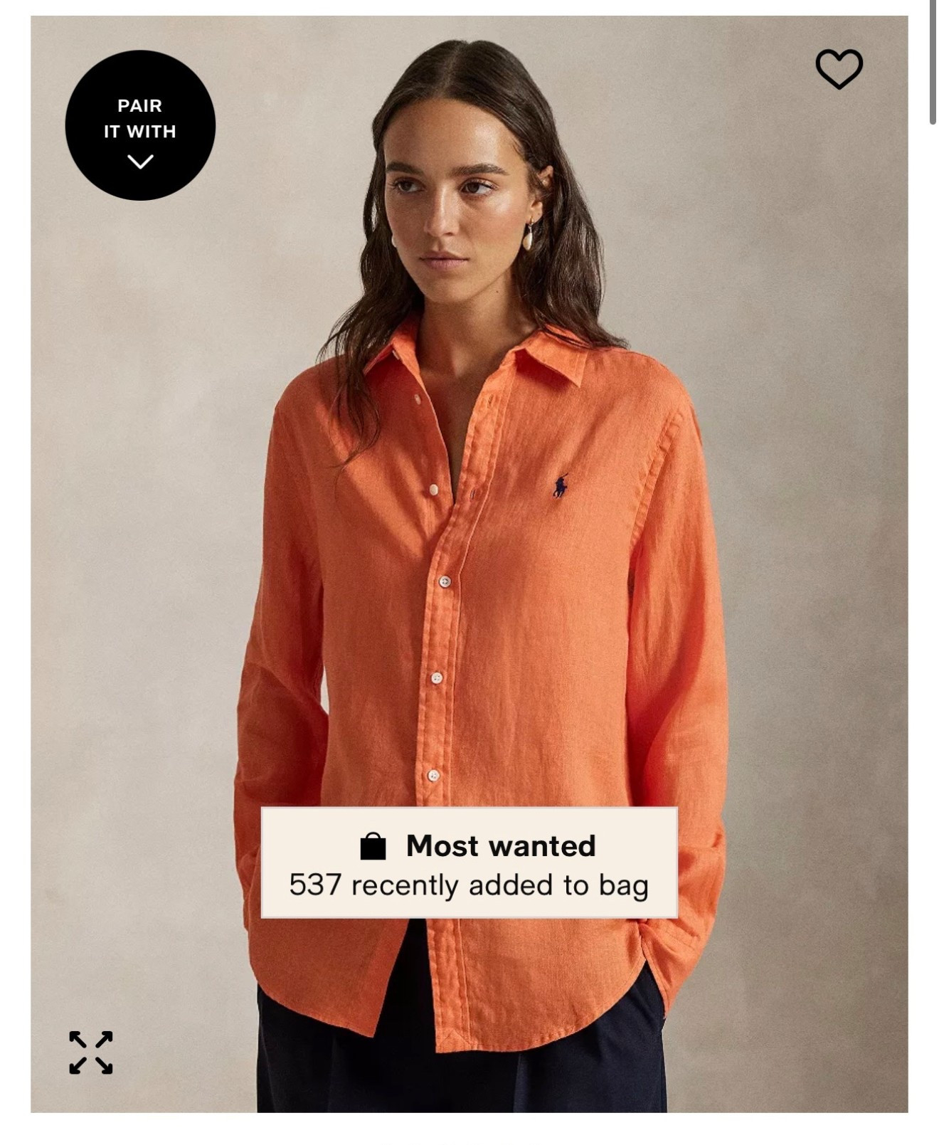 All the colors of the rainbow for this linen polo 🌈🐎
Reviews say runs large so I stayed with a small 