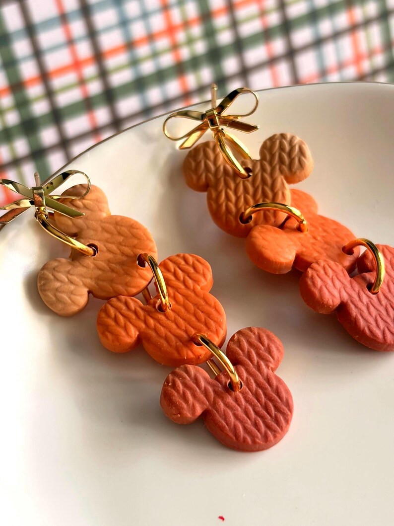 Triple Mouse Earrings | Fall Vibes | Sweater Weather Earrings - Etsy | Etsy (US)