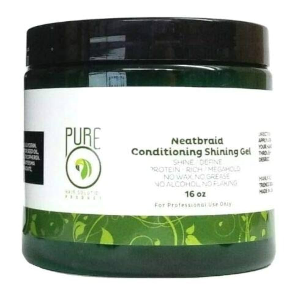 Pure O Natural Neatbraid Beauty Professional Conditioning Shining Gel 16 oz | Amazon (US)