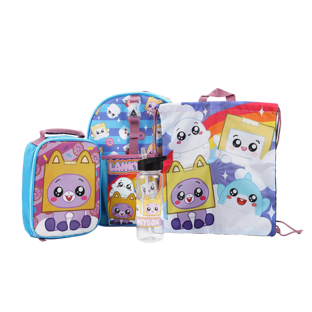 LankyBox 3-Piece Toddler Backpack & Lunchbox Set With Water Bottle | Target