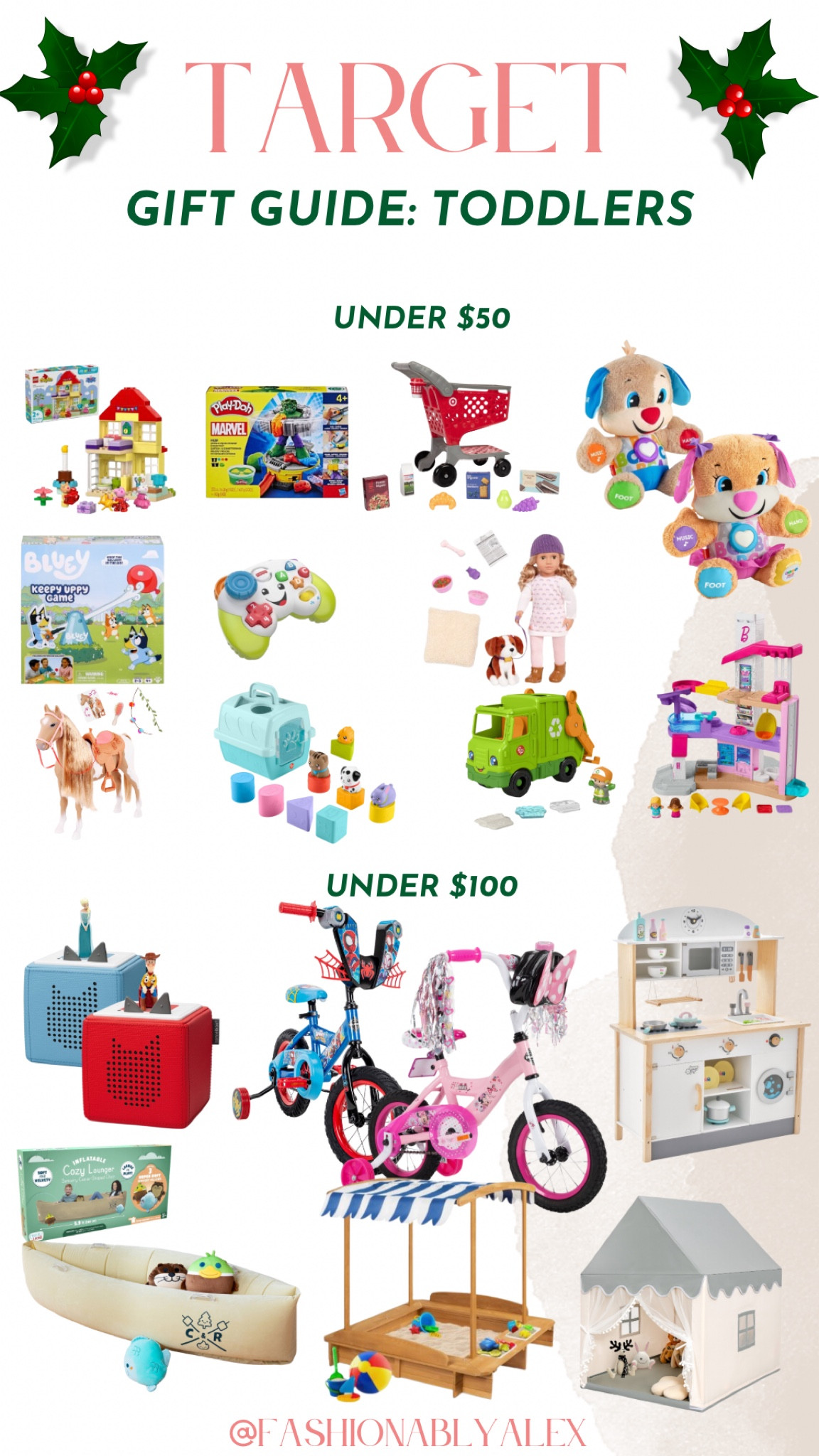 Target gift guide for toddlers! Prices range from $50 and under as well as $100 and under! 

#LTKGiftGuide #LTKFindsUnder100 #LTKFindsUnder50