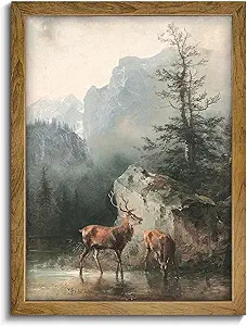 Christmas Gift - Framed Canvas Wall Art, Landscape Canvas Print Painting Wall Art - Colorful Fall... | Amazon (US)