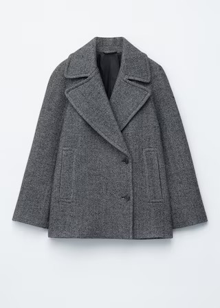 Short Double-Breasted Wool Coat | & Other Stories UK