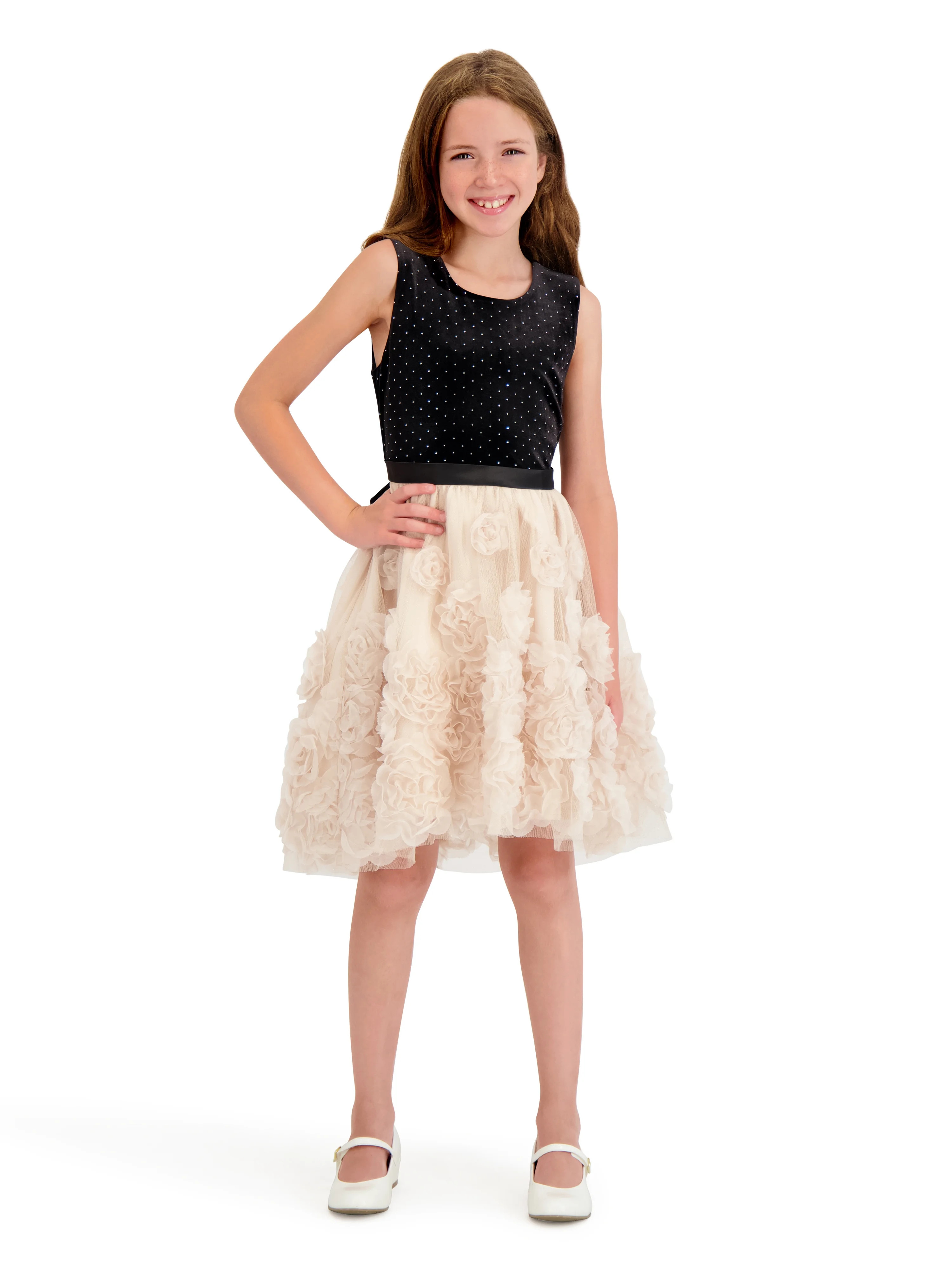 Kensie Girl Sleeveless Velvet High Low Dress, Sizes 12 Months-3T | Walmart (US)