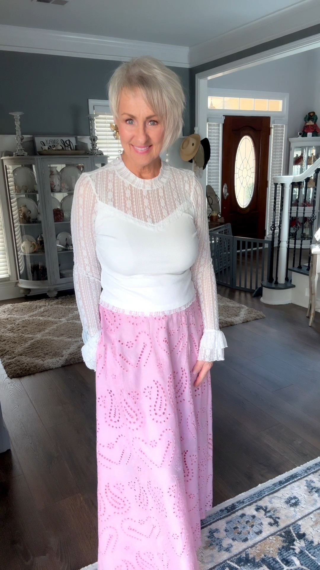 Are you ready for Easter? This beautiful skirt is so comfortable and look at the detail. ￼

#LTKootd #LTKSeasonal