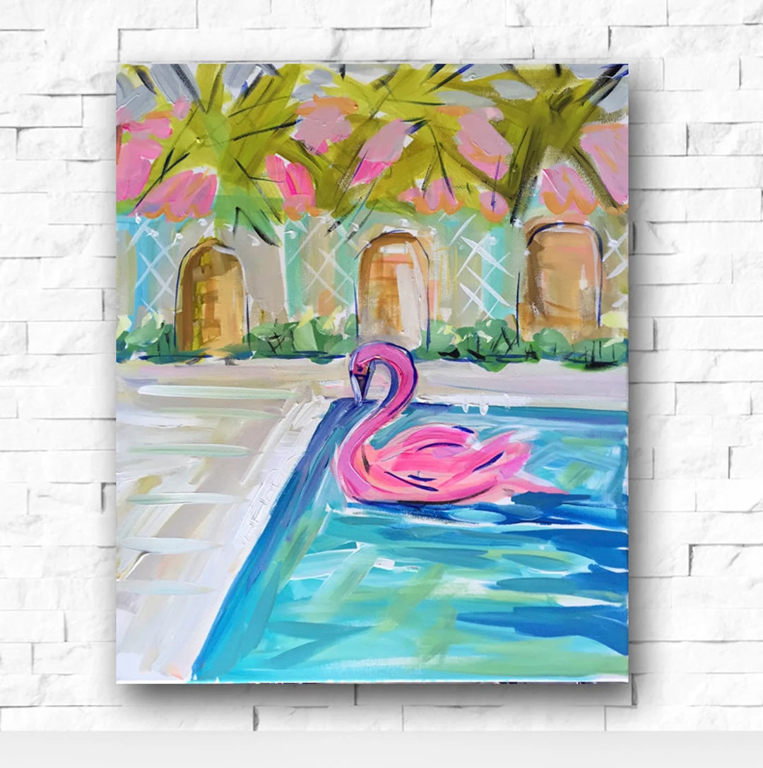 PRINT on Paper or Canvas, pool Toy - Etsy | Etsy (US)