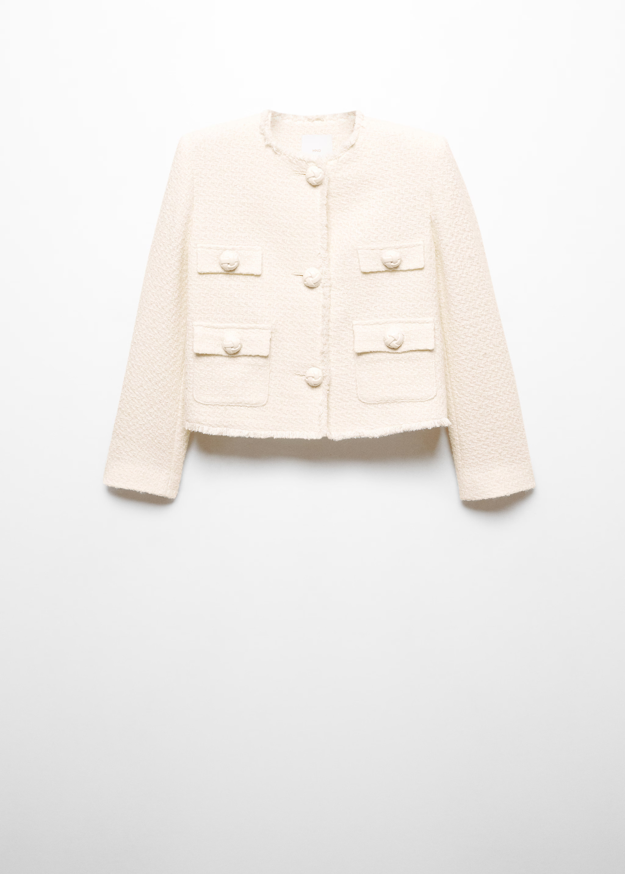 Tweed jacket with pockets - Women | MANGO USA | Mango (US/MX/AU)