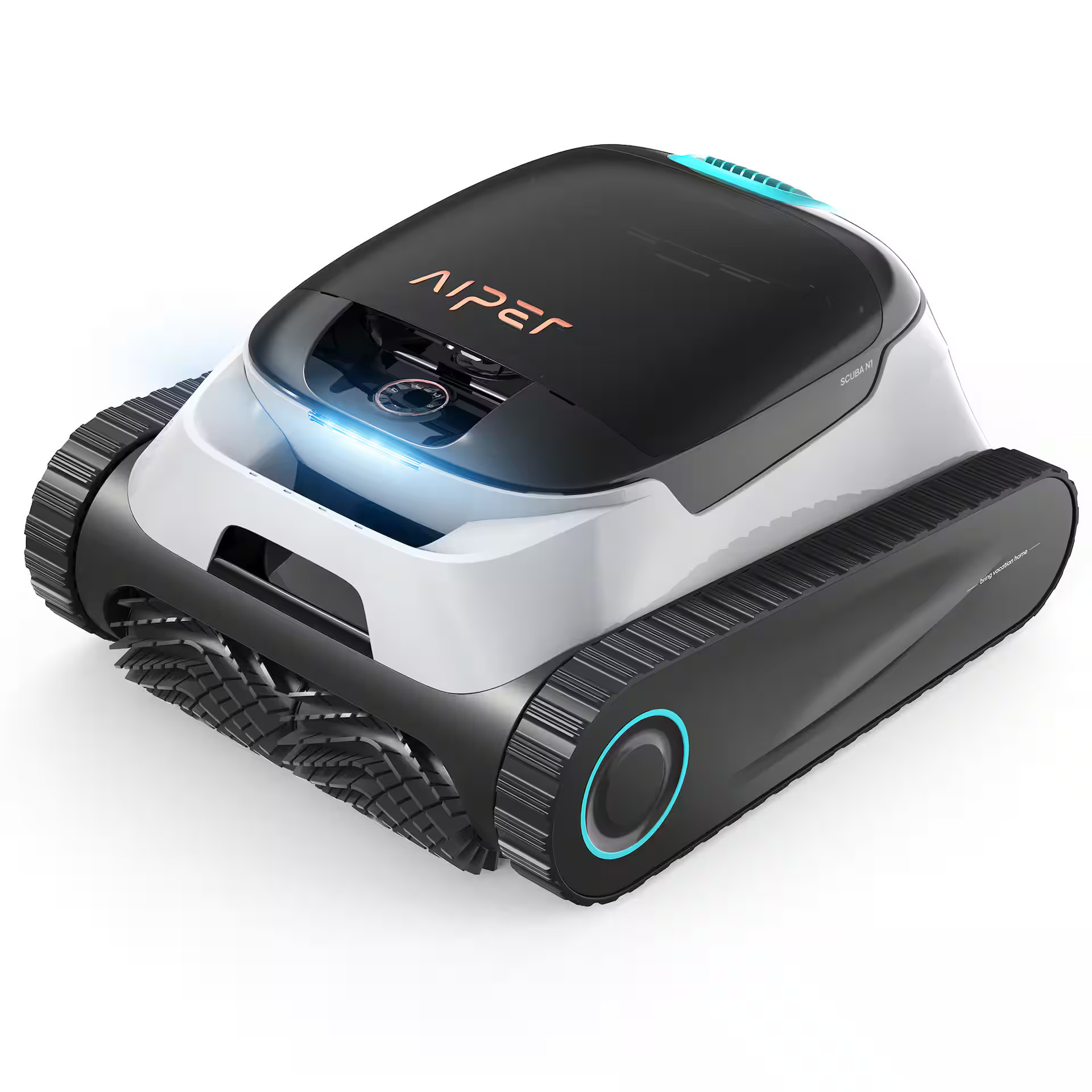 Aiper - Scuba N1 Cordless Robotic Pool Cleaner for In-Ground Pools up to 1600sq.ft, Automatic Pool Vacuum, Lasts 150 Mins - White | Best Buy U.S.