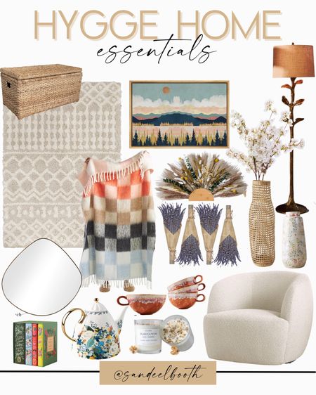 hygge home essentials/ hygge home details / comfy home / cozy rug / cozy chair / floor lamp / floor vase / cozy blanket / cb2 chair / wall mirror / coffee mugs / kettle / coffee table books / faux stems / rattan trunk 

#LTKHoliday #LTKSeasonal #LTKhome