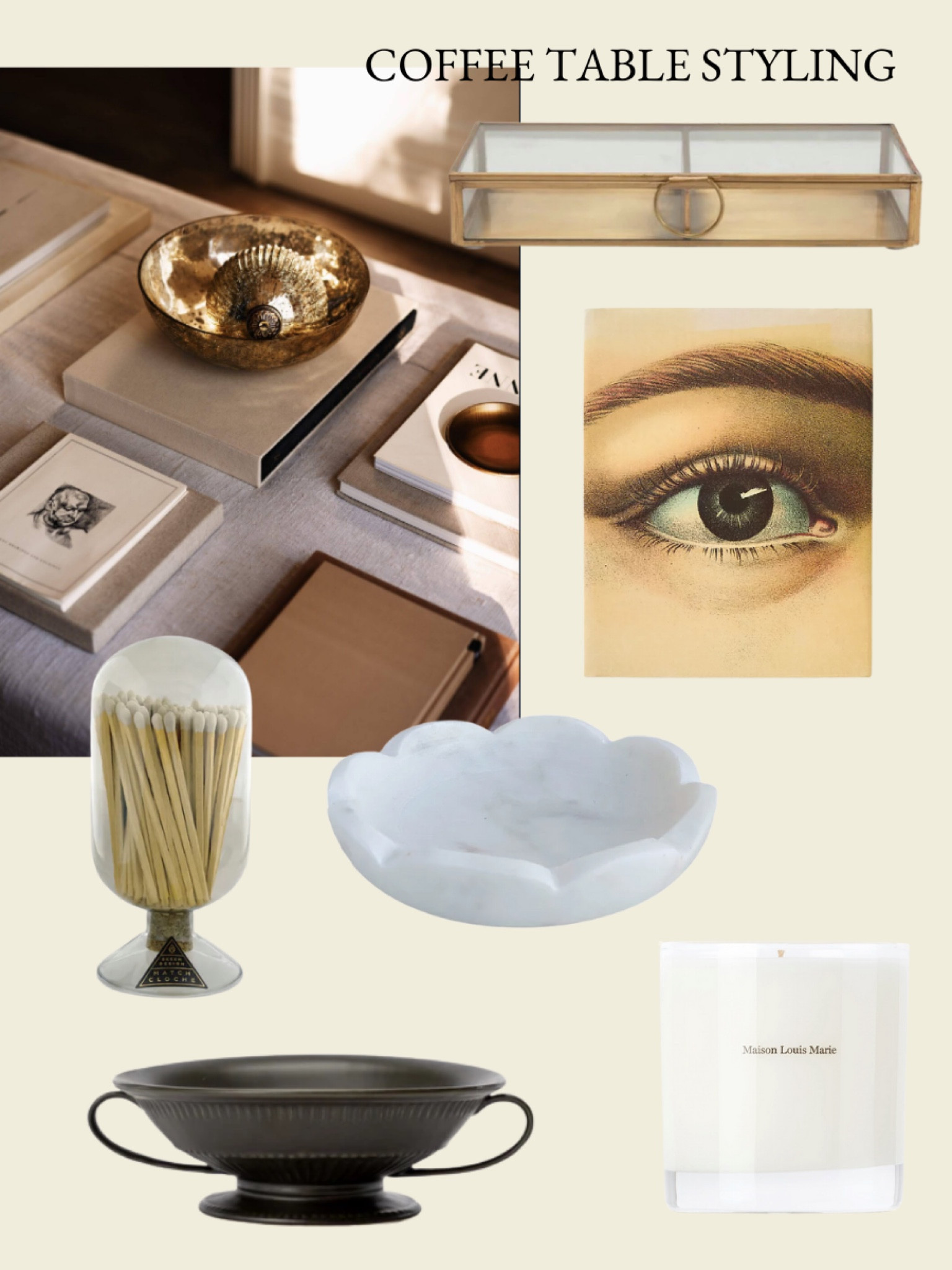 Coffee table styling: using a mix of design books, trays, boxes, candles and found objects make things visually interesting. 

Neutral home decor

#LTKhome #LTKstyletip #LTKunder100