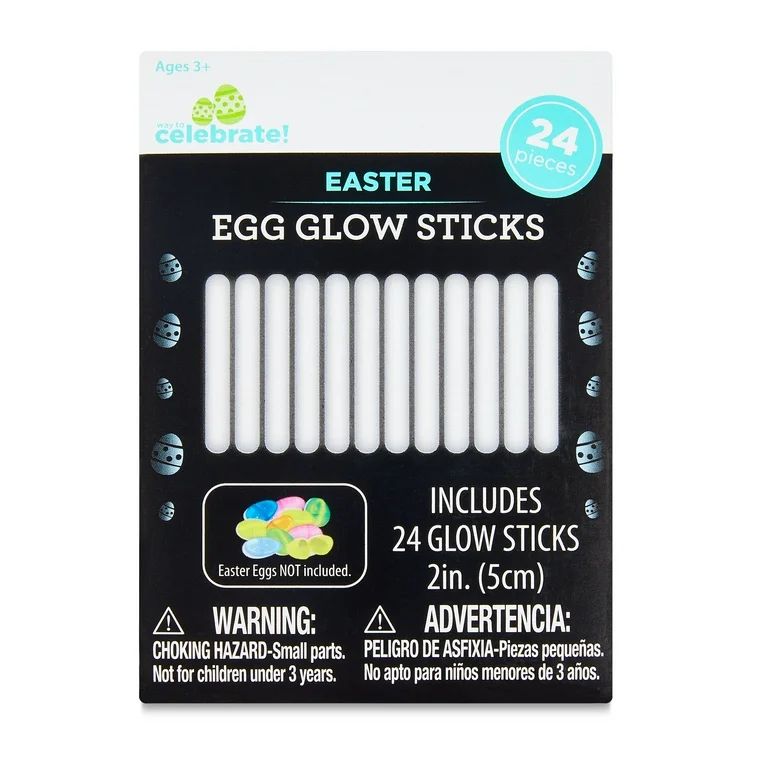 Easter Egg Glow Sticks, 24 Count, by Way To Celebrate | Walmart (US)