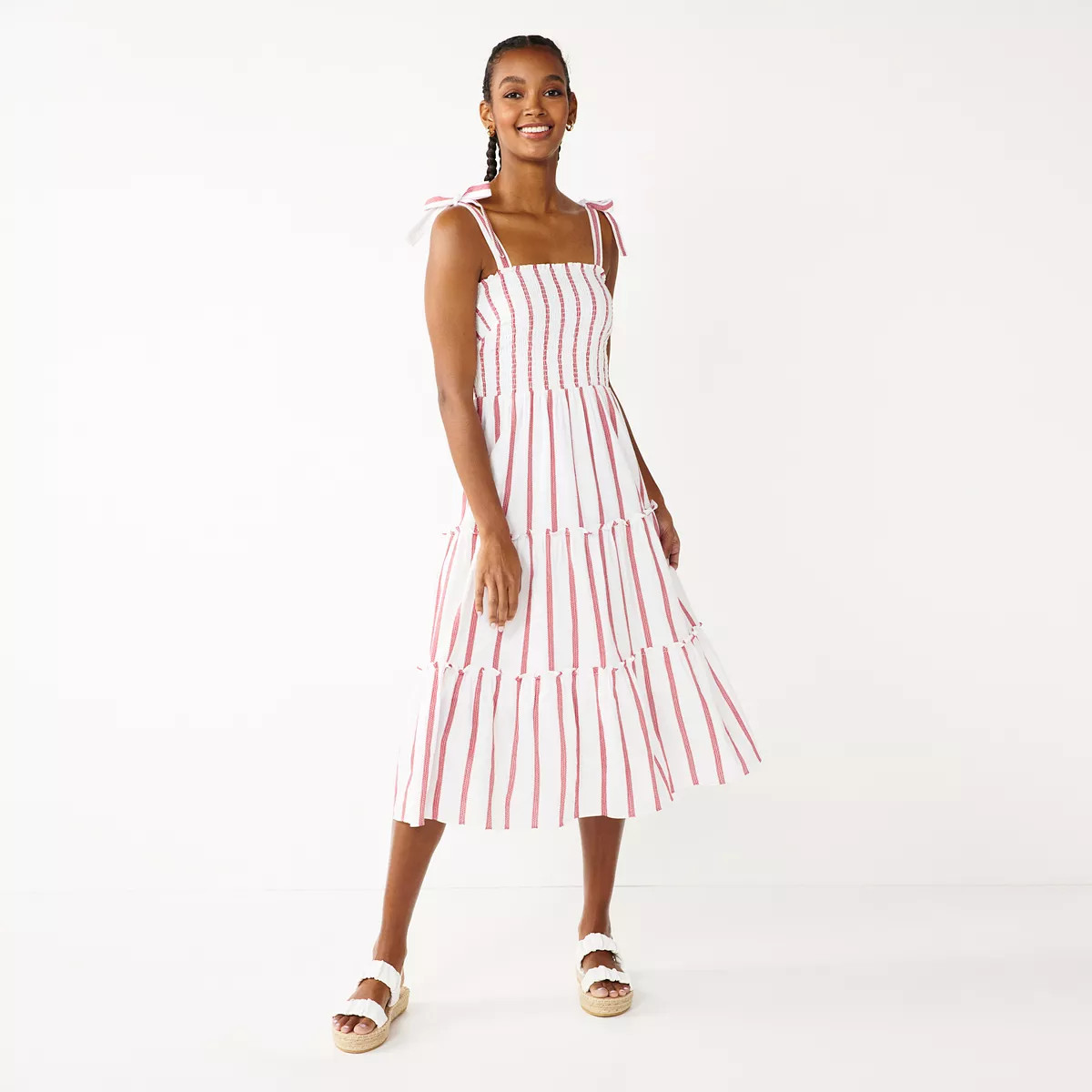 Women's DRAPER JAMES RSVP™ Smocked Body Midi Dress | Kohl's