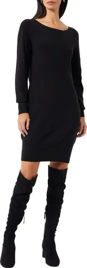 French Connection Open Back Long Sleeve Sweater Dress | Nordstrom | Nordstrom