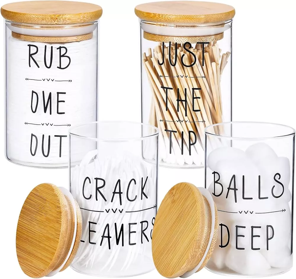 Verel Home Glass Food Storage Containers with Bamboo Lids - Set of