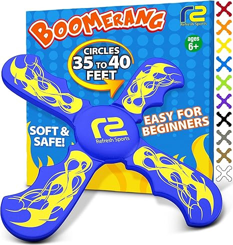 Fun Boomerang for Kids - Stocking Stuffers for Kids 8-12 - Soft & Easy to Use - Best Gifts for 6 ... | Amazon (US)