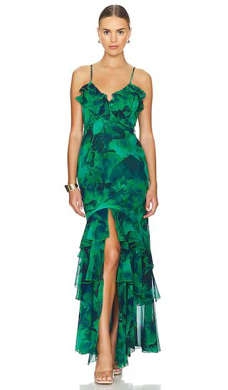 Namari Maxi Dress in Calista Green | Revolve Clothing (Global)