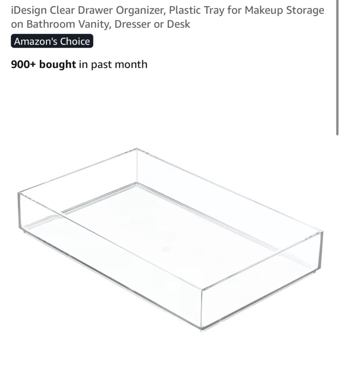 Clear Vanity Drawer Organizer ✨

The little organizer that makes your vanity look instantly more expensive 🤍 Perfect for keeping makeup, skincare, jewelry, and beauty tools neat, visible, and easy to grab. #LTKHome #LTKBeauty #AmazonFinds #VanityOrganization